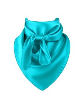 Teal Blue Wild Rag Large Scarf 23x23" Western Accessory Cowgirl or Cowboy